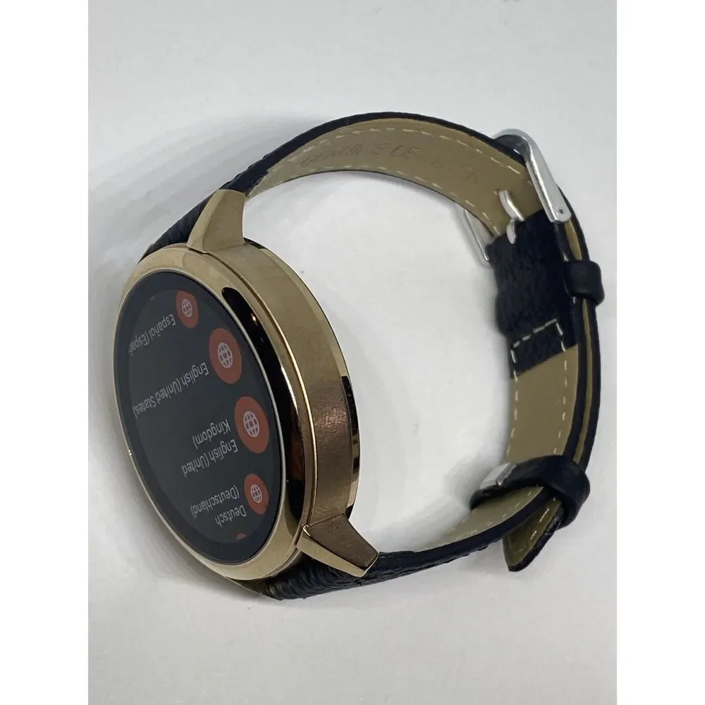 Fossil Venture HR Gen 4 FTW6020 Women Black Leather Digital Sport Smartwatch